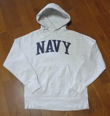 US Navy/L 상당/90s/챔피온/미국 해군/후드티/그레이