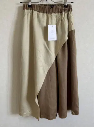 melange 메 종아리 기장 롱 스커트