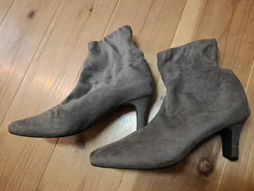 MIHAMA 미하라 그레이 스웨이드 숏부츠 부티 24.5cm