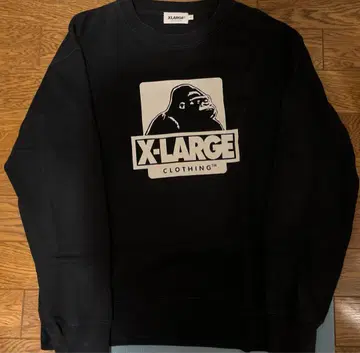 X-LARGE 고릴라 로고 블랙 맨투맨