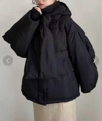 casa fline 후드 머플러 포함 충전솜 코트