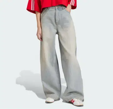 adidas adilenium 시즌 3 지퍼 워시드 데님 팬츠