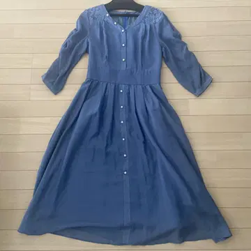리랜드트루 7부 소매 원피스