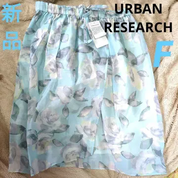 URBAN RESEARCH 가을 워터 플라워 프린트 새상품 스커트
