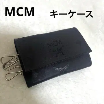 [ 레어 ] MCM 키케이스 블랙 비세토 4연