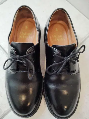 [ 가격 인하 ] Oxford & Derby 블랙 가죽 드레스 신발