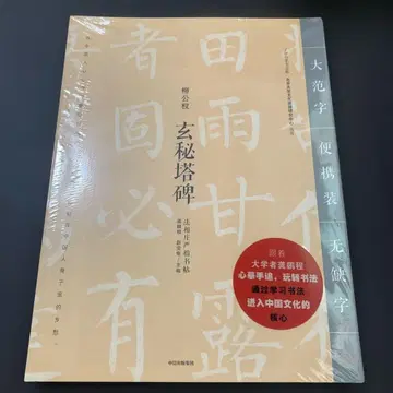 유공권 현비탑비 자첩 서법 서도 습자 법첩 중국어 중신출판 대자무결자