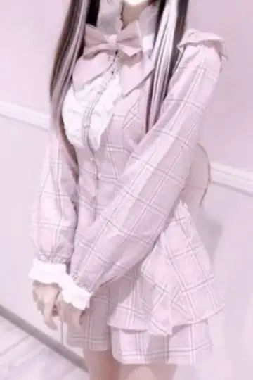 시크릿허니 핑크 셋업 체크 무늬 시크릿허니 양산형 지뢰계
