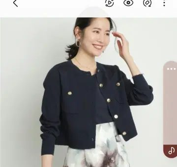 JUSGLITTY 7부 소매 자켓 가디건 앙상블