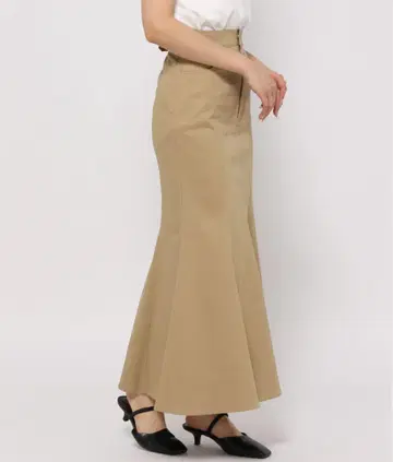 [ LOWRYSFARM ] 사이즈 어레인지 벨트 스커트 베이지 XL