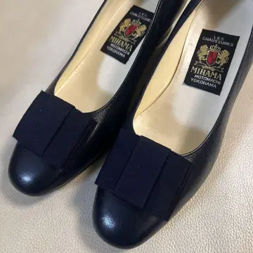 MIHAMA 네이비 펌프스 23cm 학교 수험