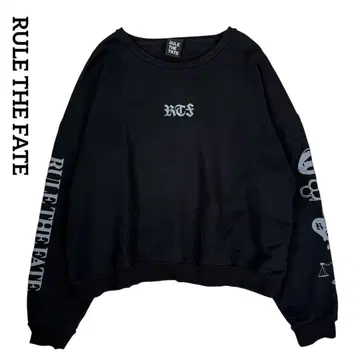 RULE THE FATE 루르자페이트 크루넥 맨투맨 블랙