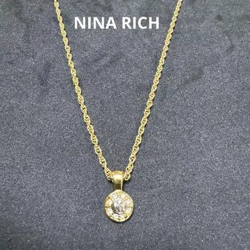 새상품급 NINA RICCI 니나리치 큐빅 목걸이