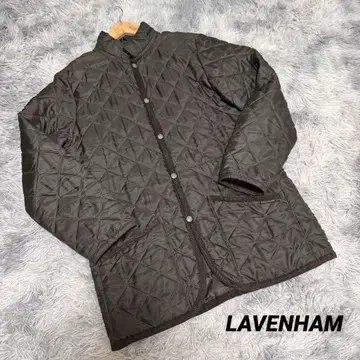[새상품급] LAVENHAM 라벤햄 퀼팅 코트 브라운