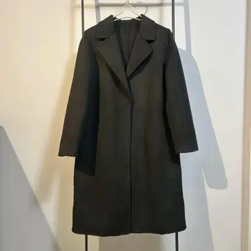 새상품 체스터 코트 스테디셀러 블랙 XL 버진 울 100%