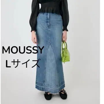 [ MOUSSY ] 머메이드 데님 롱 스커트 L 사이즈
