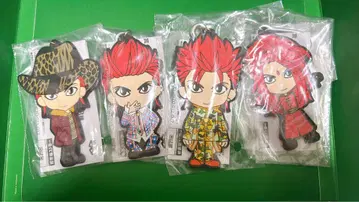 hide / XJAPAN 빅 러버 마스코트 키링 4종 세트