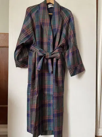 renoma 체크 무늬 로브