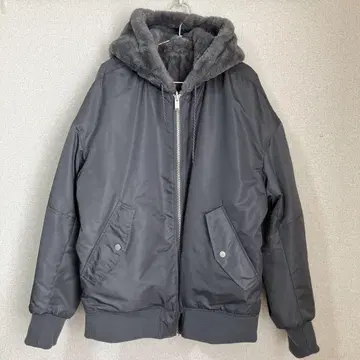 ZARA 리버서블 인조 모피 봄버 자켓 새상품급 L