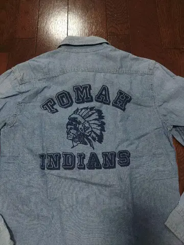 Champion 탕가리 셔츠 데님 셔츠 긴팔 셔츠 M 인디언