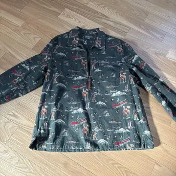 L.L.Bean 100% 코튼 집업 셔츠 플란넬 하프 지퍼