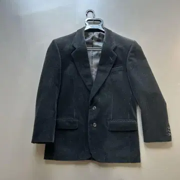 블랙 코듀로이 테일러드 자켓