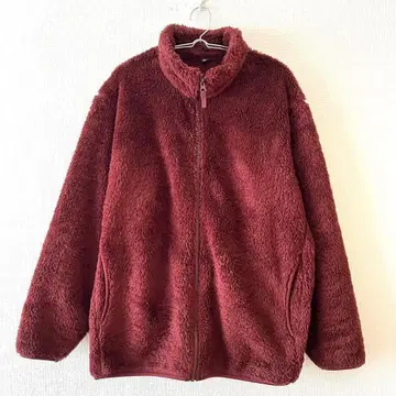 [ 유니클로 ] 보아 자켓 풀 집업 소매 파이핑 빅 사이즈 XL