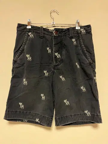 아바클로 abercrombie / 사슴 자수 하프 팬츠