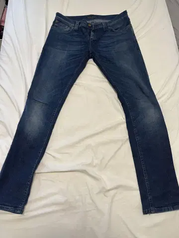 누디 진스 코 스트레이트 데님 다크 블루