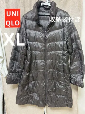 UNIQLO 울트라 라이트 다운 롱 코트 XL 블랙 수납 봉투 포함