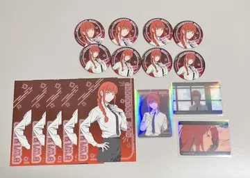 마키마 체인소 맨 네온 캔뱃지 클리어 카드 애니메이트 페어 특전