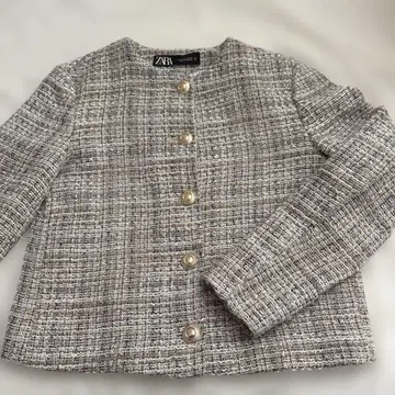 ZARA 노카라 자켓 그레이 계열 S 사이즈