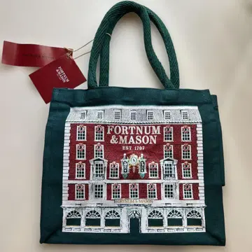 FORTNUM & MASON 크리스마스 한정판 토트백 택 포함 새상품