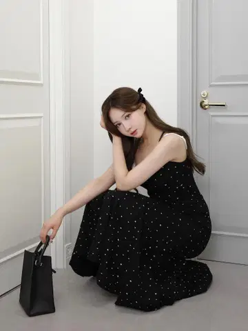 도킹 리본 머메이드 원피스