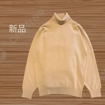 새상품 지롱 라무 스코틀랜드제 터틀 마론 브라운 L 사이즈