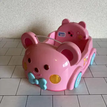 멜짱 곰 귀 달린 핑크 카