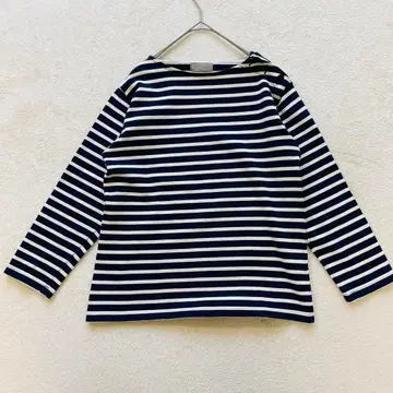 마가렛호웰 긴팔 티셔츠 보더 무늬 네이비 화이트 프랑스