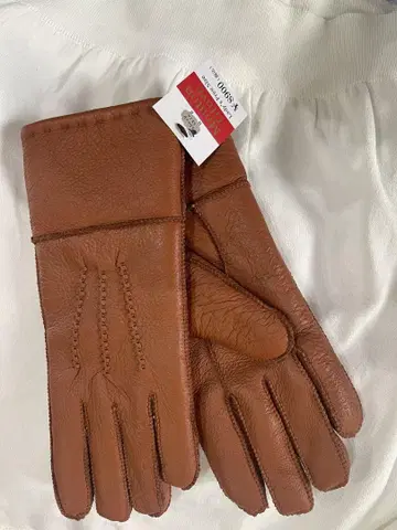 Mouton Glove 여성 장갑 L 사이즈 브라운