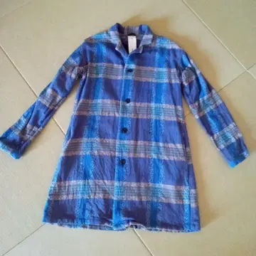 가격 인하 maillot 체크 무늬 롱 자켓 사이즈 0