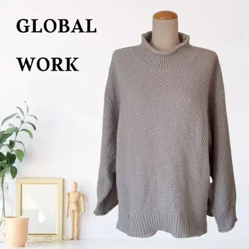 zB1070 [F] GLOBAL WORK 벌키 니트 볼륨 슬리브