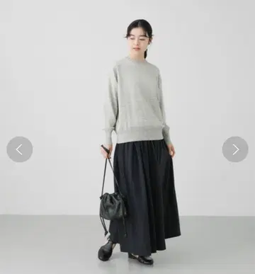 택 포함 새상품 카구레 린넨 컷 개더 스커트