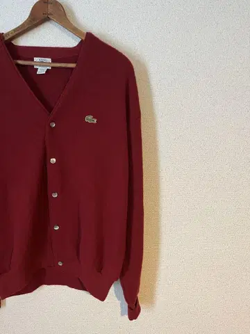 80s 아이조트 라코스테 가디건 아크릴 빈티지