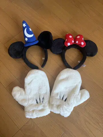 미키 미니 머리띠, 장갑 3세트