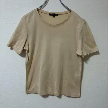 RALPH RL LAUREN 반팔 T셔츠 무지 심플 베이지 L