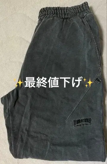 THRASHER 그레이 조거 팬츠 L