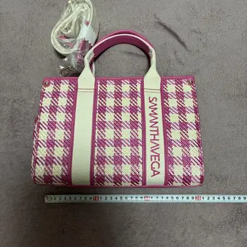 SAMANTHAVEGA 핑크 체크 핸드백