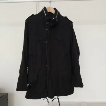 Houston M65 밀리터리 자켓 블랙 퀼팅 이너 포함