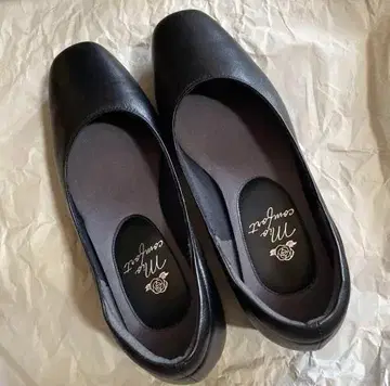 mio comfort 넓은 발등 너비 펌프스 5E 일본제 천연 가죽 블랙