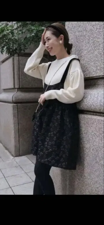 안민우 플라워 자카드 올인원