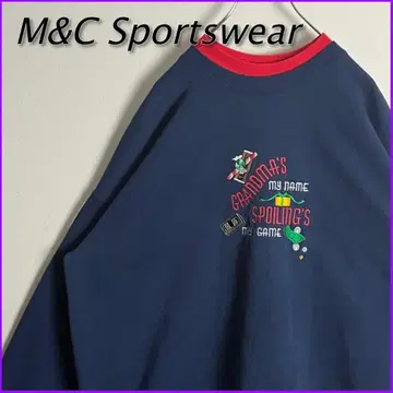 [레트로] M&C Sportswear 자수 맨투맨